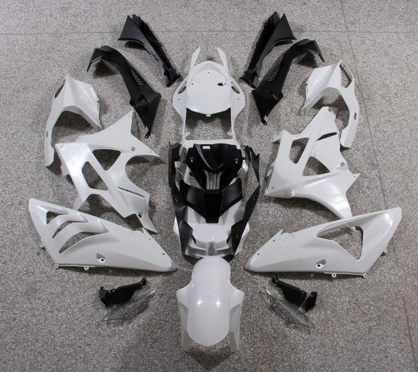 Carene per BMW S1000RR 2009-2014 Mineral Silver Metallic SRR Racing Generico