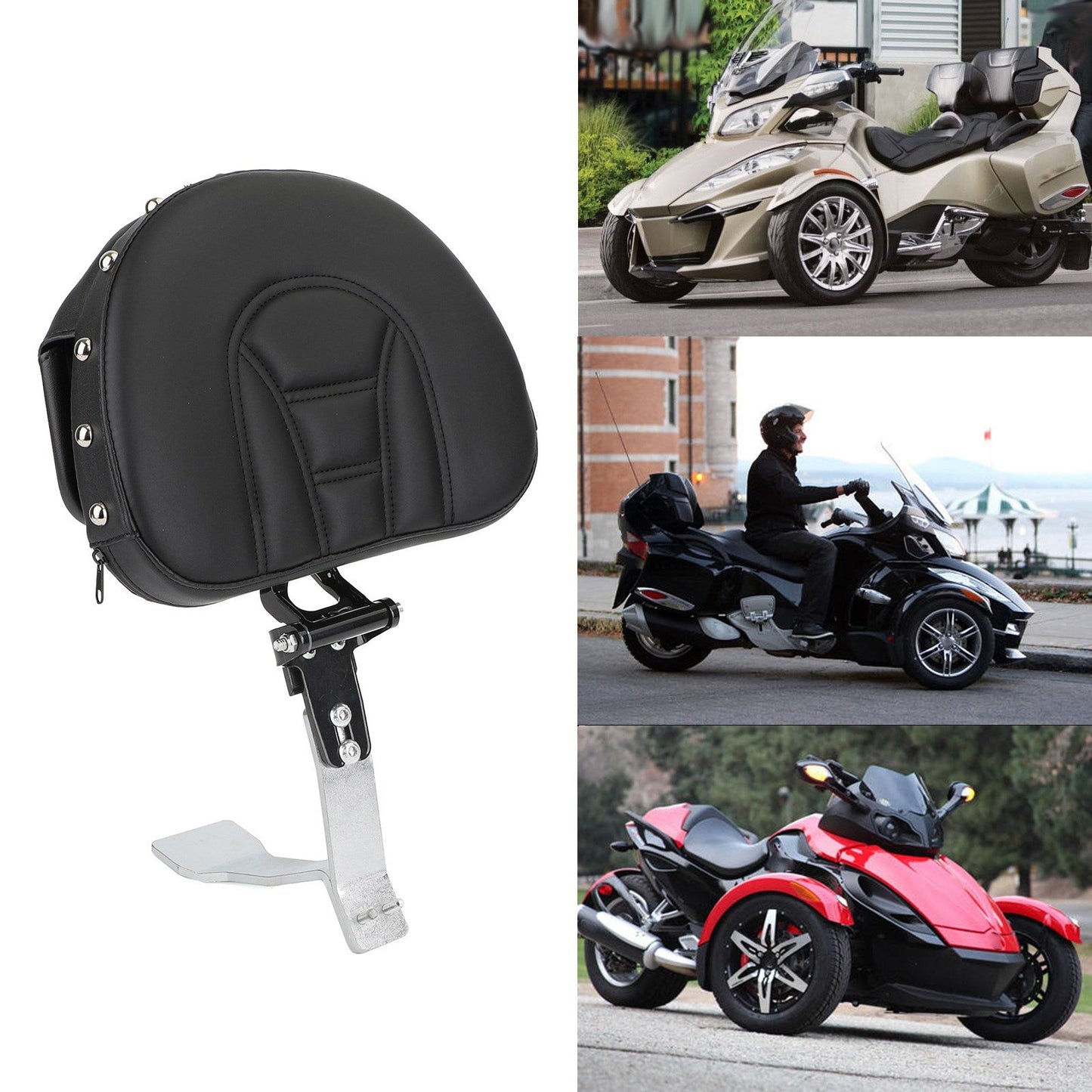 Schienale conducente ATV adatto per Can Am Spyder RT SE6 SM6 SE5 SM5 Roadster Generico