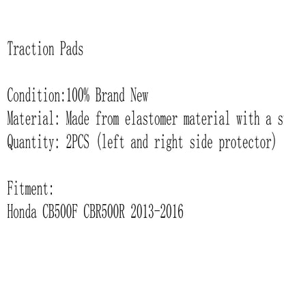 Paraserbatoio Traction Pad Side Gas Knee Protector 3M Per Honda CB500F CBR500R 2013-2016 Generico