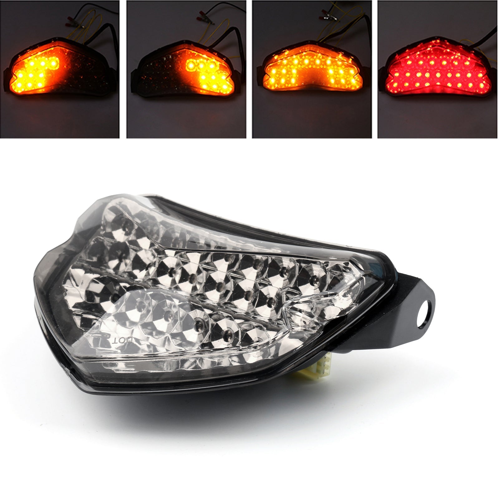 Smoke LED Brake Tail Light Turn Signals For Suzuki GSXR 600 GSX-R 750 2004-2005