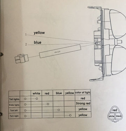 Indicatori di direzione fanali posteriori a LED integrati per Yamaha YZF R6 2001-2002 Generico