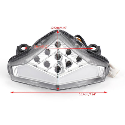 Indicatori di direzione fanali posteriori a LED integrati per Kawasaki ER-6 N/F (12-2014) 2 colori generici