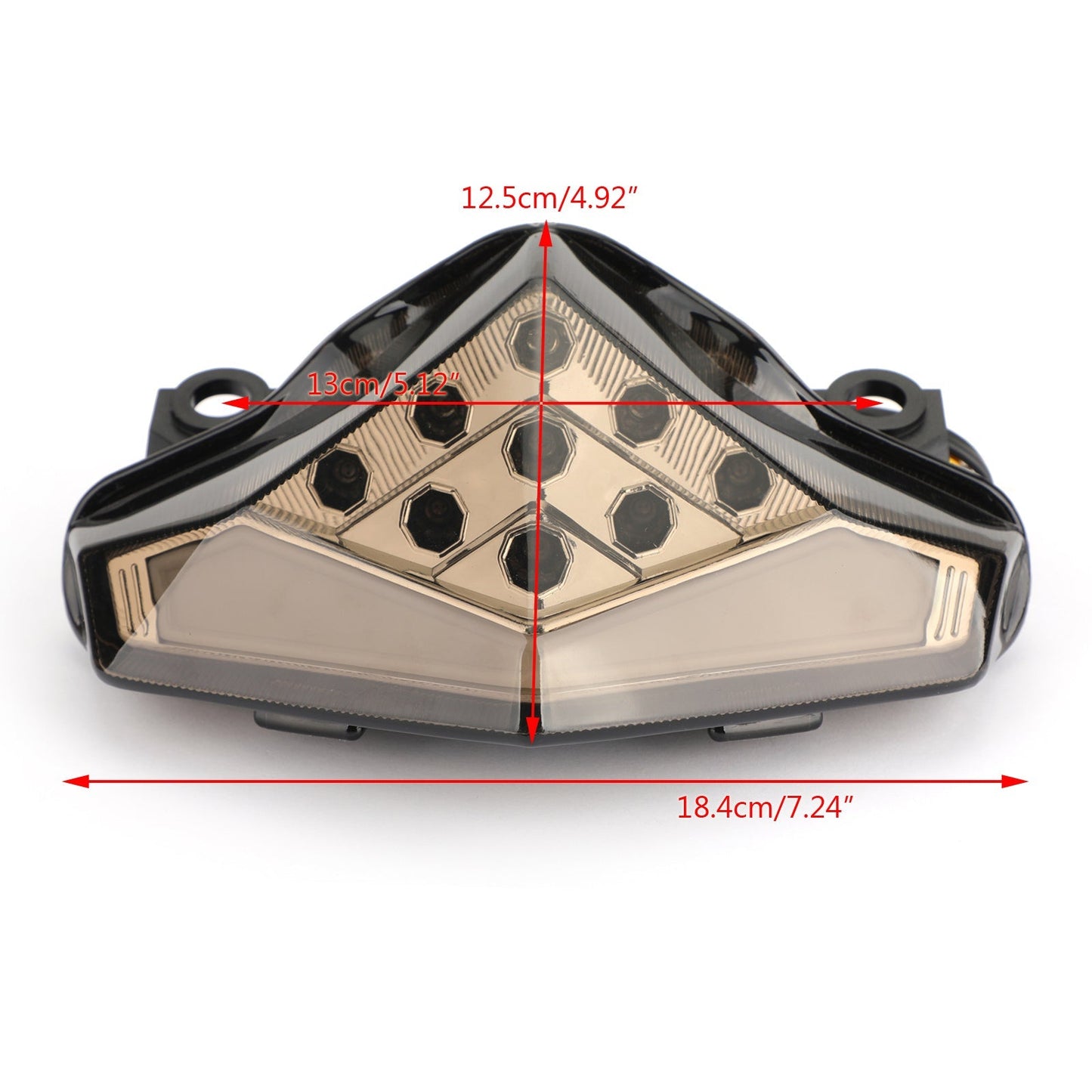 Indicatori di direzione fanali posteriori a LED integrati per Kawasaki ER-6 N/F (12-2014) 2 colori generici