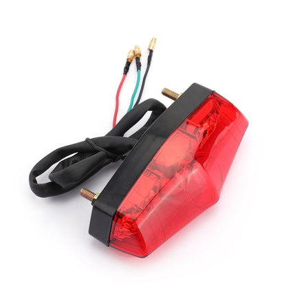 ABS Moto LED Rosso 12V Freno Arresto Corsa Fanale Posteriore Lampada Universale Generico