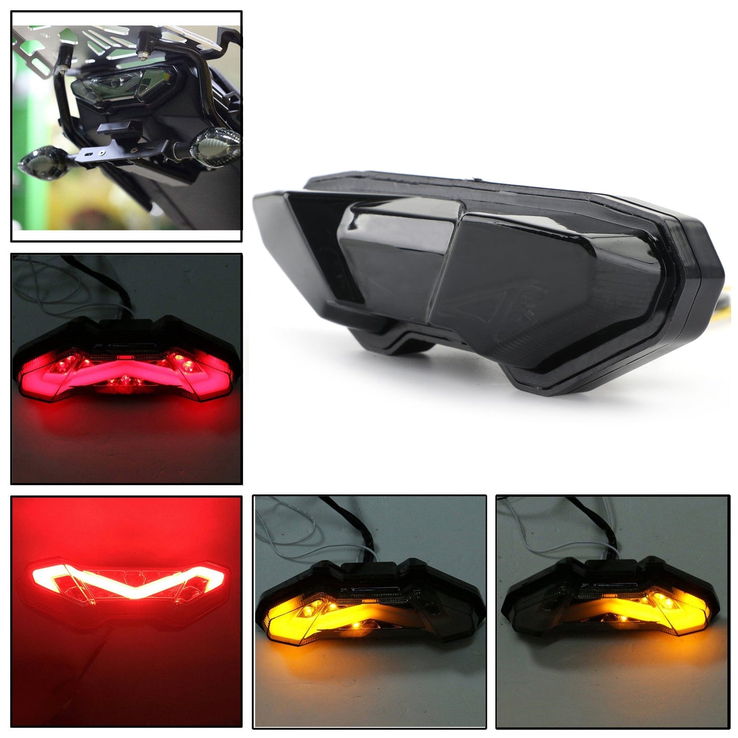 Moto LED Brake Running Tail Light For YAMAHA FJ09 MT-09 Tracer 2015-2018 Smoke