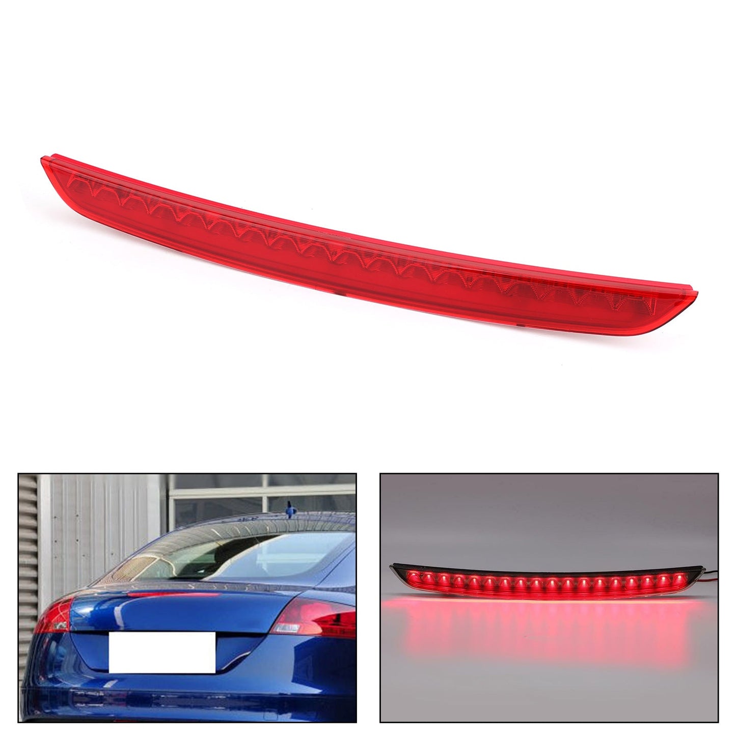 8J0945097 Posteriore LED Terza 3RD Luce Stop Lampada Per Audi MK2 TT 2007-2014 Generico