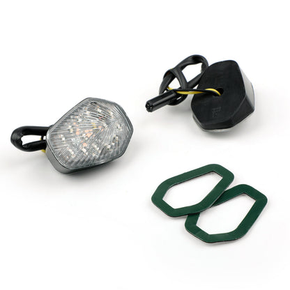 Indicatori di direzione Euro a LED per montaggio a incasso per Suzuki GSXR 600 GSXR750 GSX-R1000 Generico