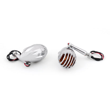 2pcs indicatori di direzione per moto Grill Bullet ambra indicatori luminosi lampada generica