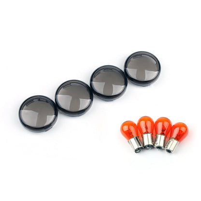 4 lampadine per lenti indicatori di direzione per Harley Softail Dyna Sportster (2002-18) generiche