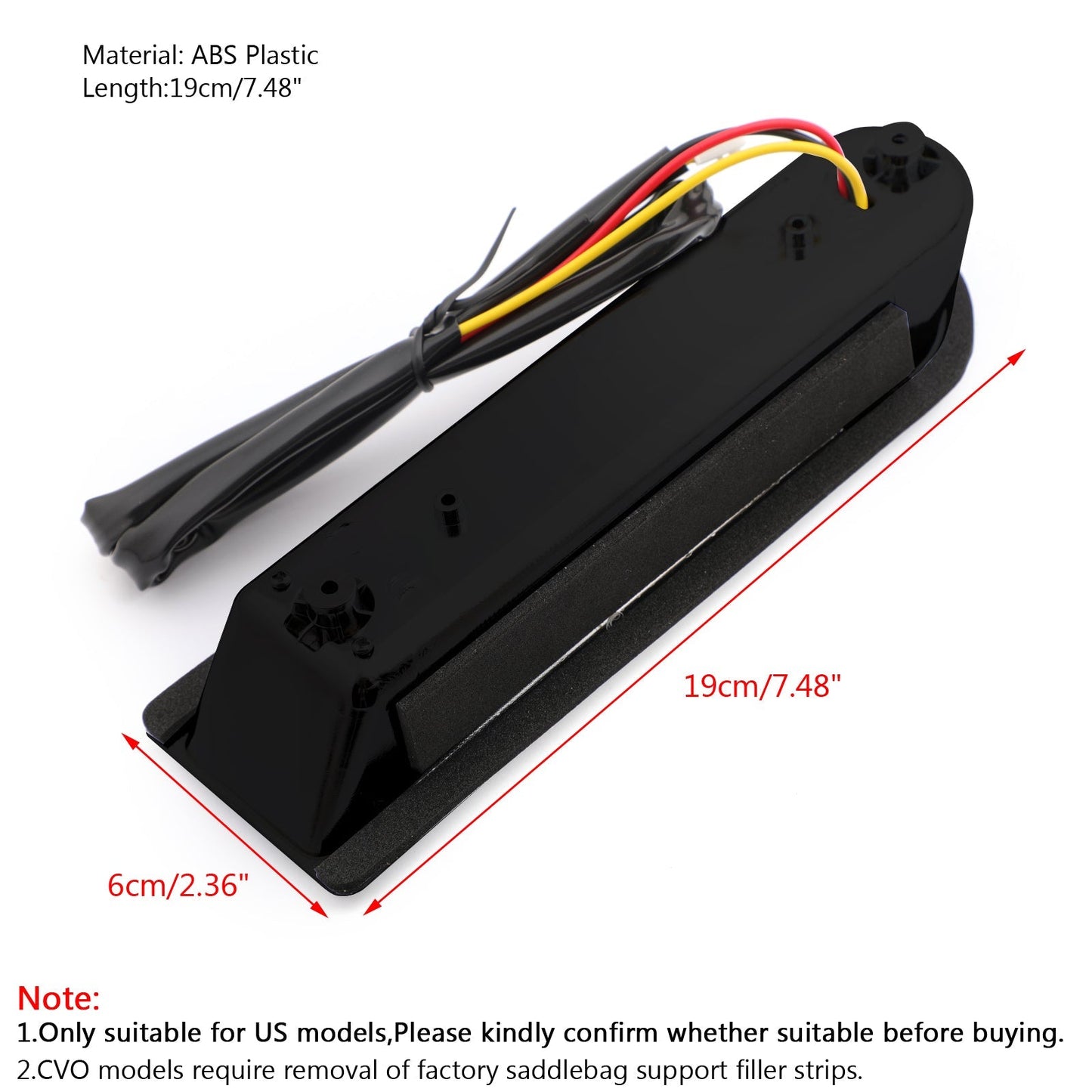 Le migliori offerte per LED Inserts Bisaccia Filler supporto luci per Harley Touring Electra Glide 14+