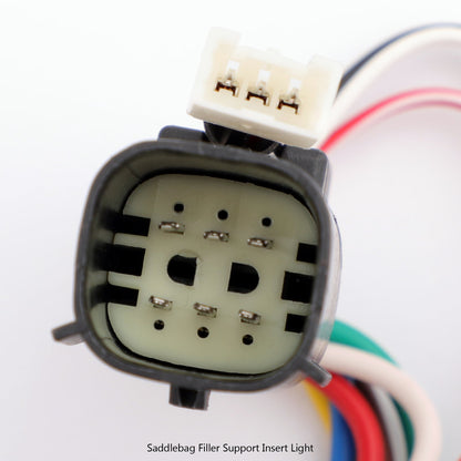 Le migliori offerte per LED Inserts Bisaccia Filler supporto luci per Harley Touring Electra Glide 14+