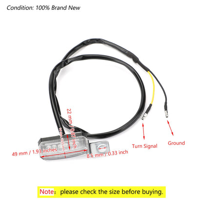 1 paio di indicatori di direzione per indicatori di direzione anteriori a LED per moto universali generici