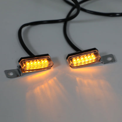 1 paio di indicatori di direzione per indicatori di direzione anteriori a LED per moto universali generici