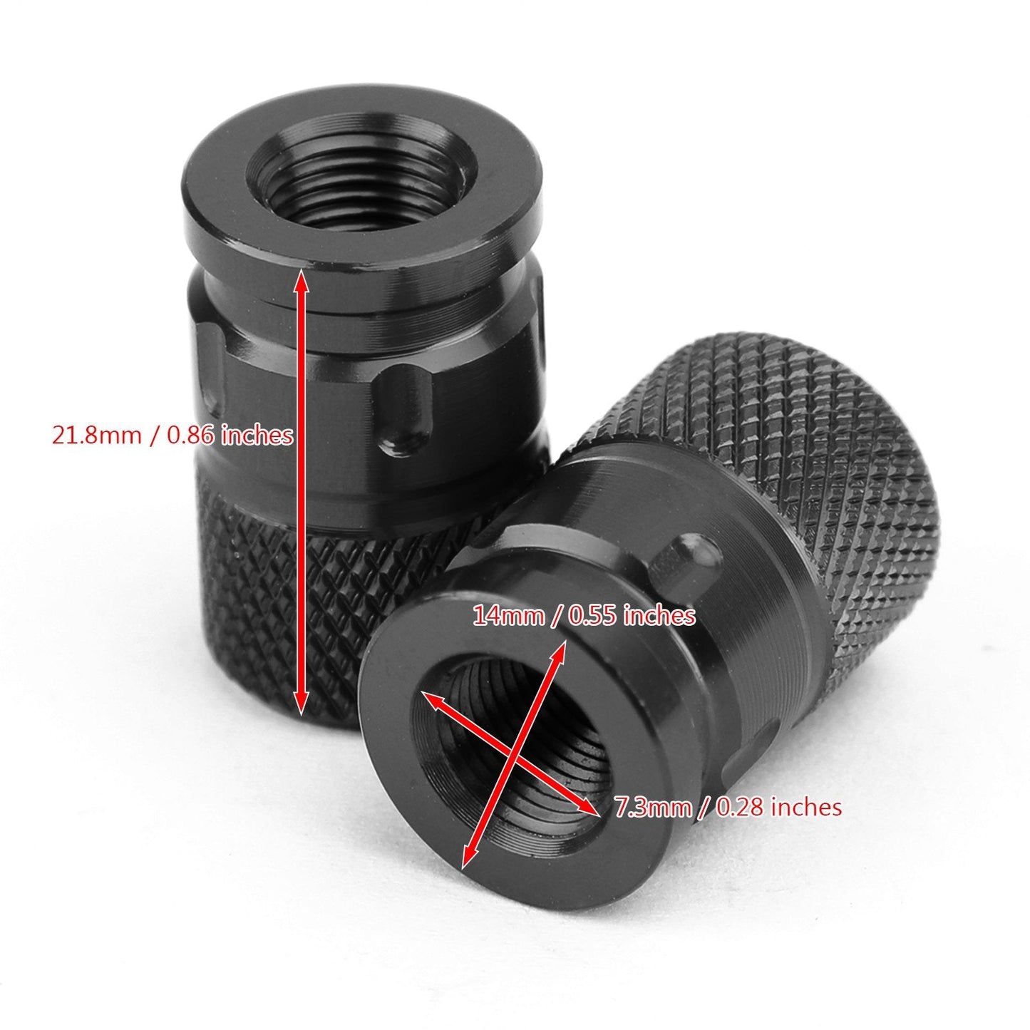 Coppia tappi stelo valvola pneumatico antifurto billetta CNC per motocicletta bici camion auto