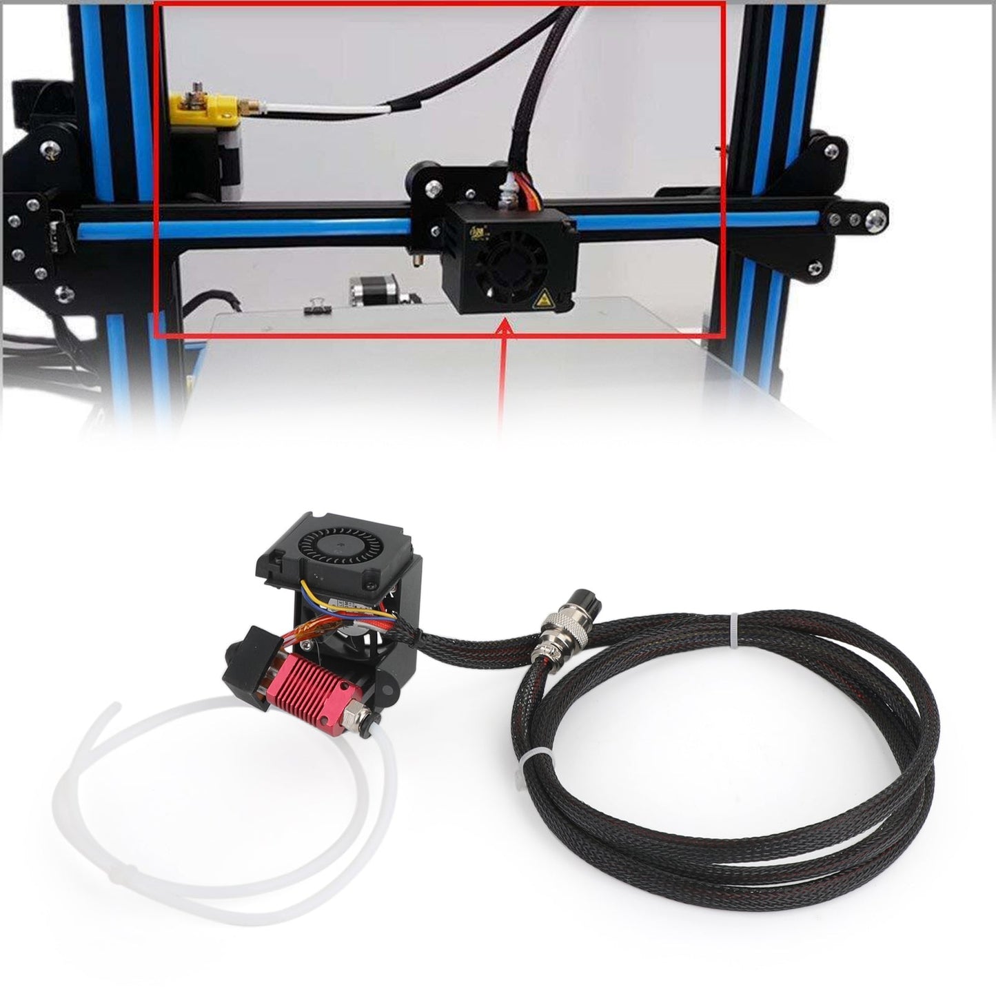 Kit di estrusori completamente assemblati con ugelli hot-end per parti di stampanti 3D CR10/CR10S/S5