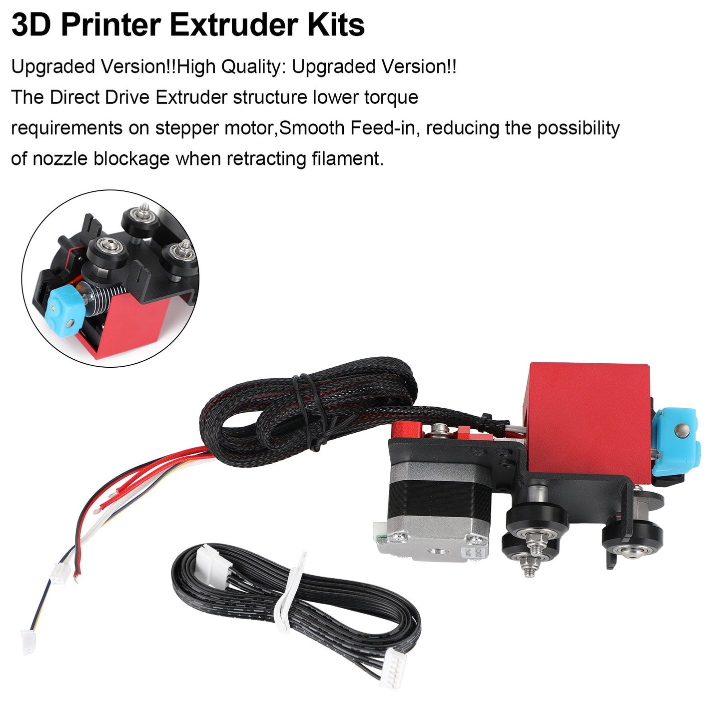 Stampante 3D MK8 Direct Drive Pulley Turbo Fan Extruder per CR-10 Ender3 12V/24V