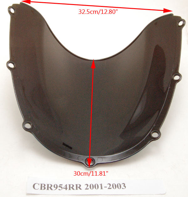 Parabrezza Cupolino Doppia Bolla Per Honda CBR954RR 2001-2003, 5 Colori Generico