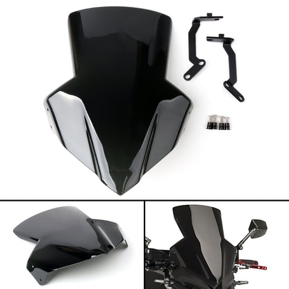 Scudo per parabrezza in plastica ABS con staffa per Honda CB650F 2014-2017 Generico