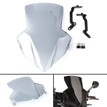 Scudo per parabrezza in plastica ABS con staffa per Honda CB650F 2014-2017 Generico