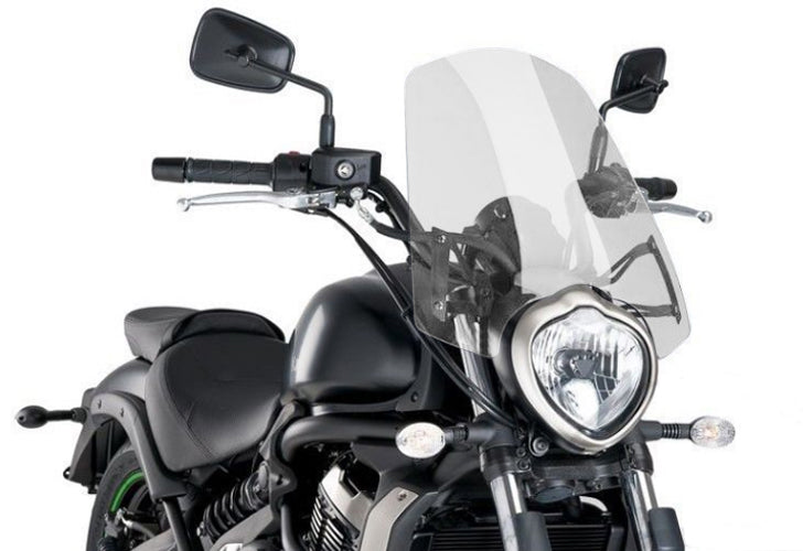 Schermo parabrezza parabrezza con staffa per 2015-2018 Kawasaki Vulcan S EN 650 generico