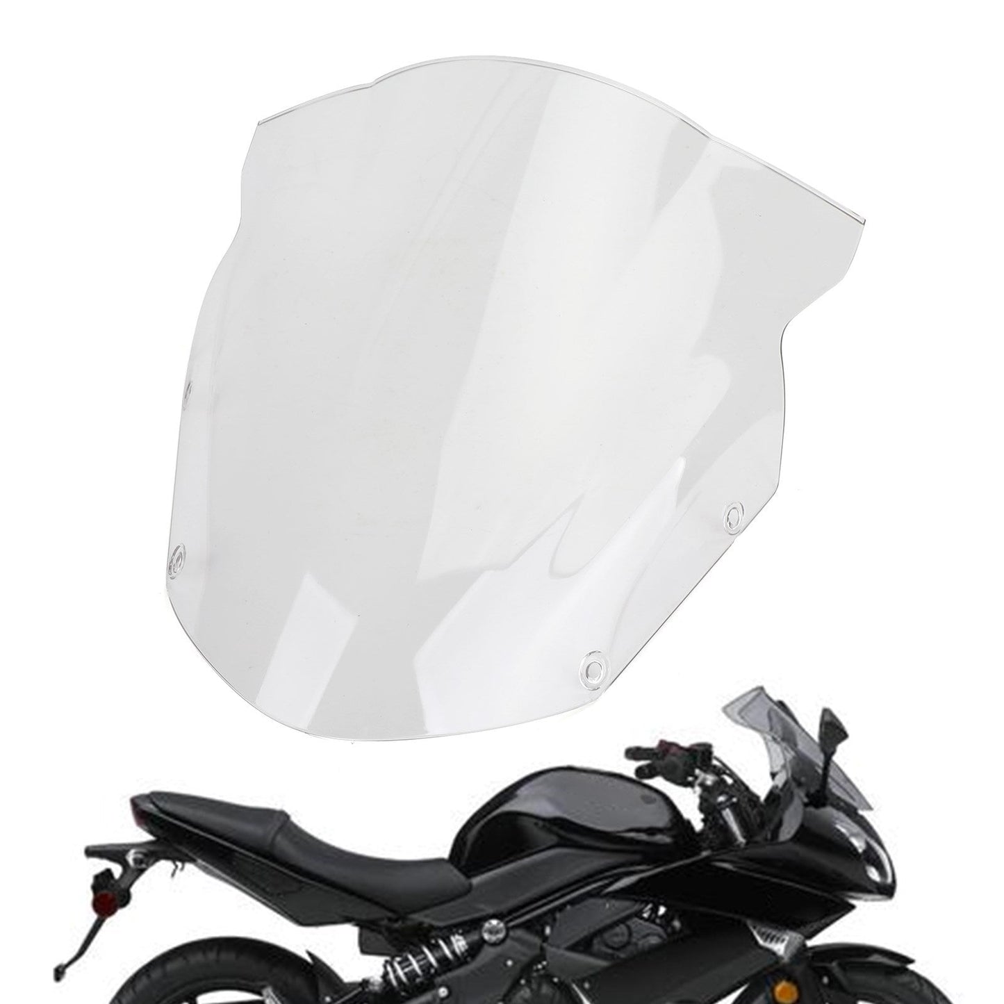 Parabrezza Protezione antivento per parabrezza per Kawasaki Ninja 650 ER6F 2009-2011 Generico