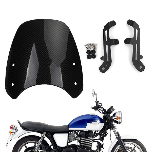 Parabrezza motore in plastica ABS Parabrezza per Triumph Bonneville T100 T120 Generico