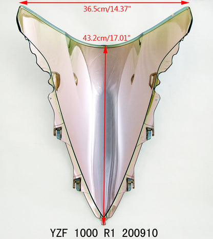 Parabrezza parabrezza doppia bolla per Yamaha YZFR1 2009-2014