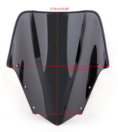 Parabrezza Parabrezza Doppia Bolla Per Yamaha FZ1 FZ1S 2006-2015 Generico