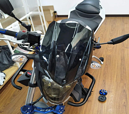 Parabrezza parabrezza moto ABS con staffa per Yamaha MT-03 2016-2019 generico