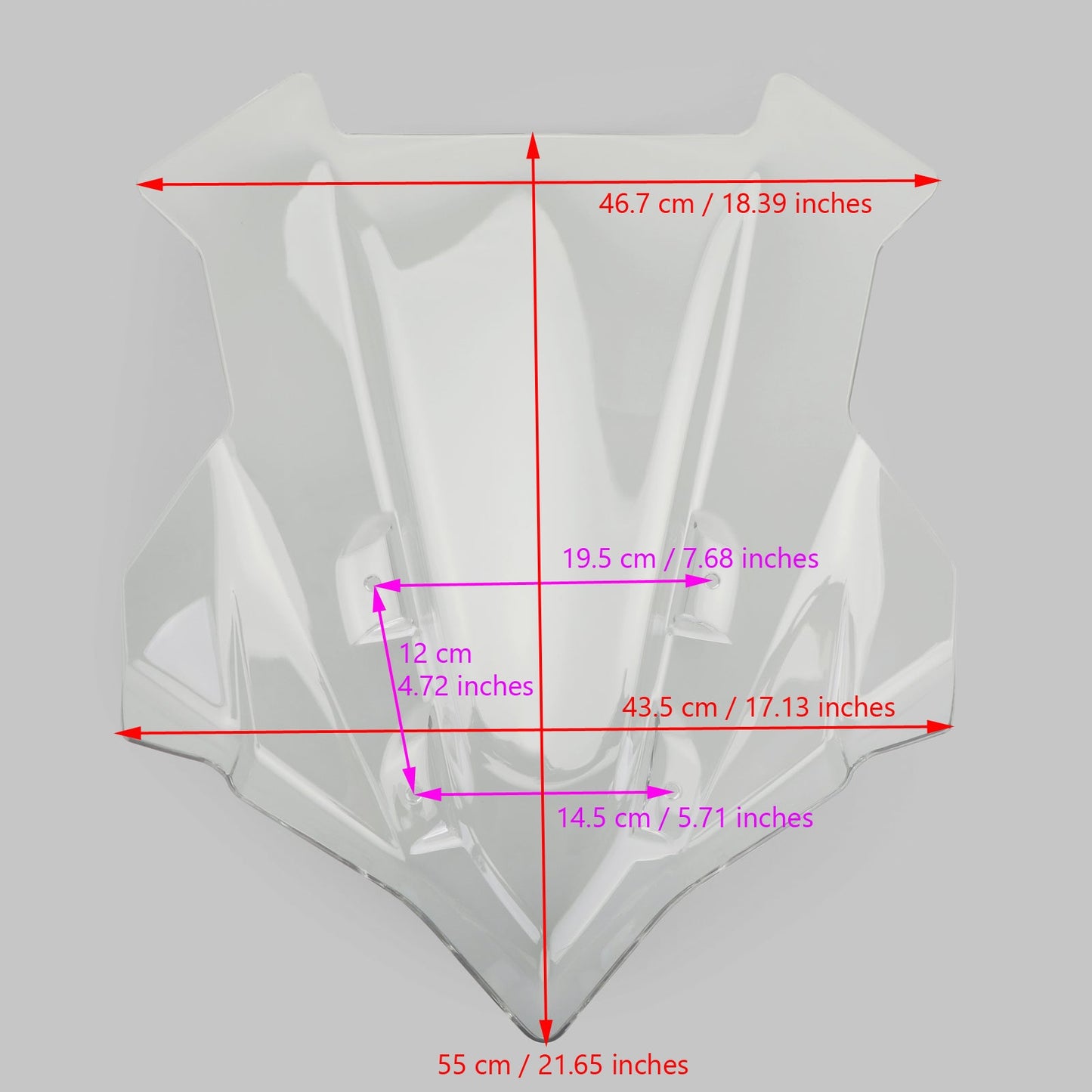 Parabrezza WindScreen per Yamaha MT-09 Tracer GT 18-20 Tracer 9 / GT 21-23