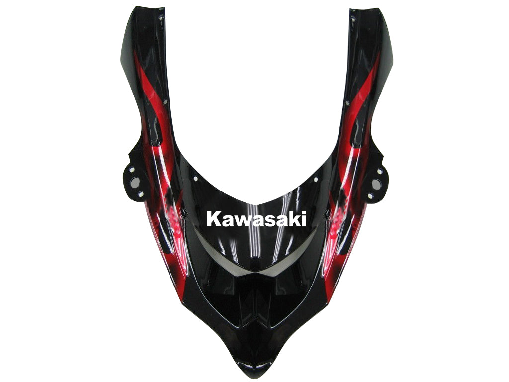 Carenatura 2004-2005 Kawasaki ZX 10R Black &amp; Red Flame Ninja Racing Generico