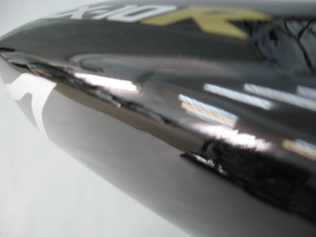 Carene 2004-2005 Kawasaki ZX 10R Black &amp; Silver Flame Ninja Generico