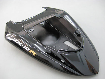 Carene 2004-2005 Kawasaki ZX 10R Black &amp; Silver Flame Ninja Racing Generico