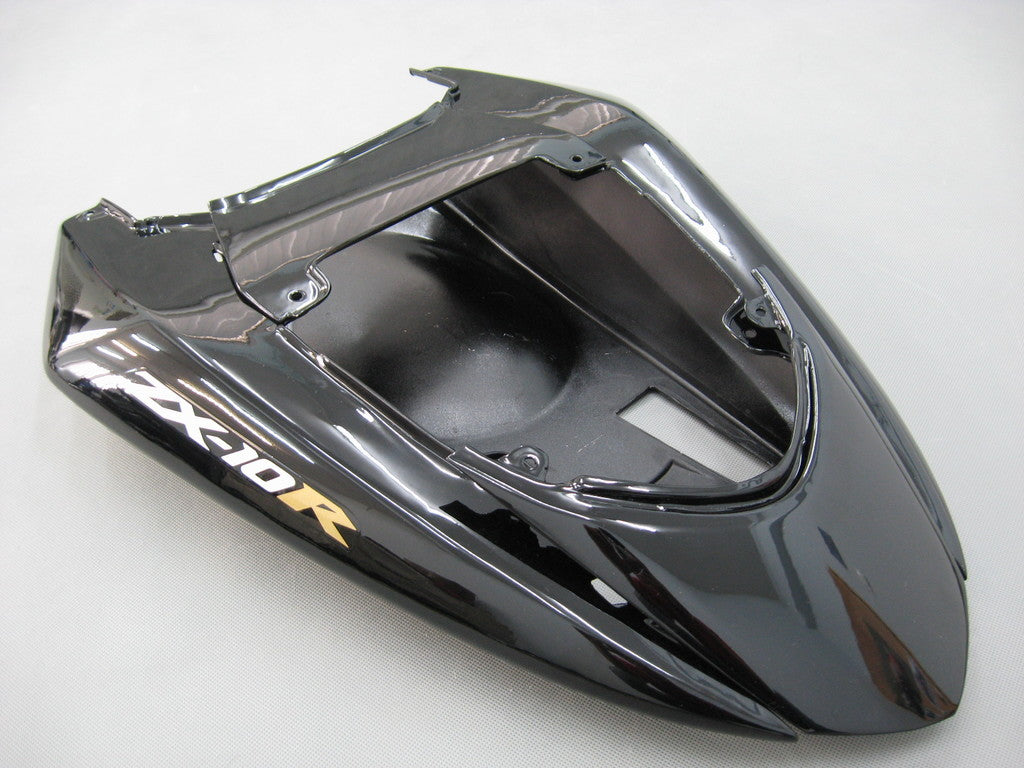 Carene 2004-2005 Kawasaki ZX 10R Black &amp; Silver Flame Ninja Generico