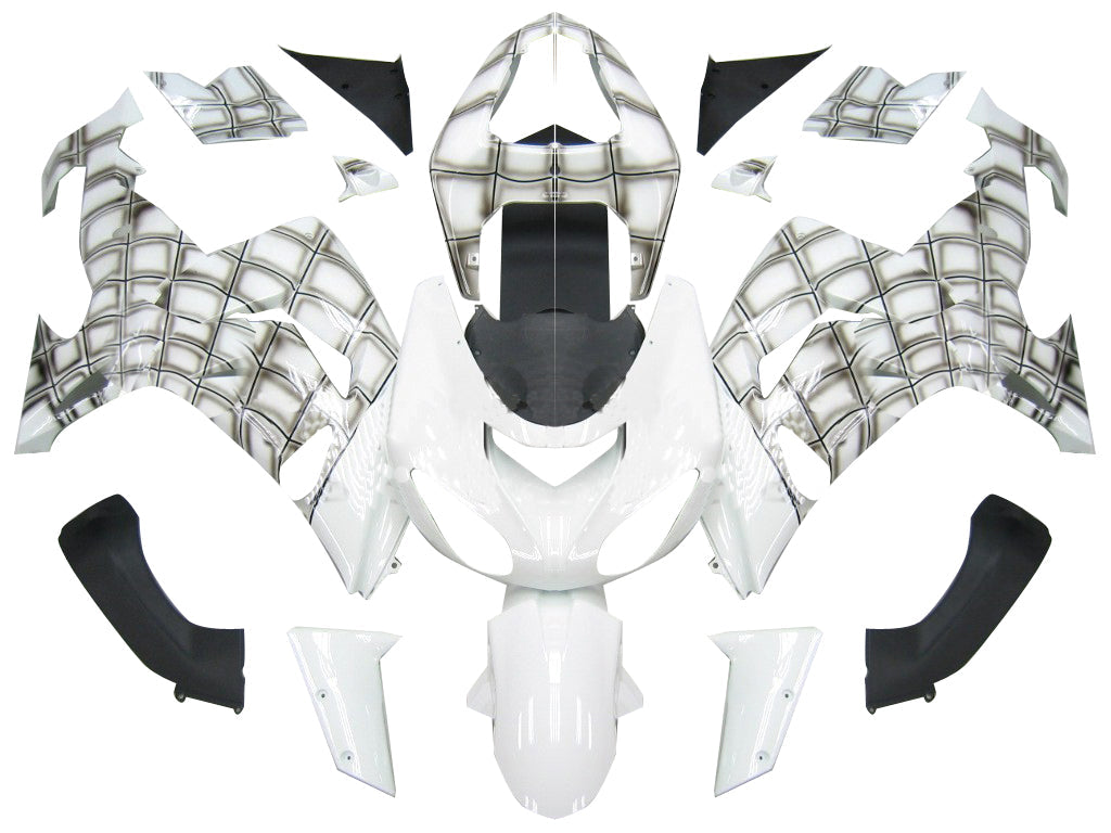 Carene 2006-2007 Kawasaki ZX 10R Bianco Spiderman Generico