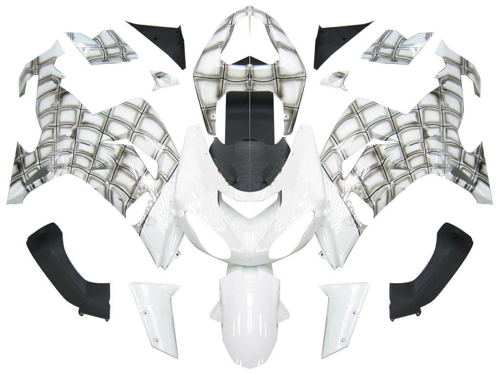 Carene 2006-2007 Kawasaki ZX 10R Bianco Spiderman Racing Generico