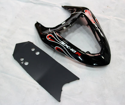 Carene 2006-2007 Kawasaki ZX 10R Nero Rosso Fiamma Racing Generico