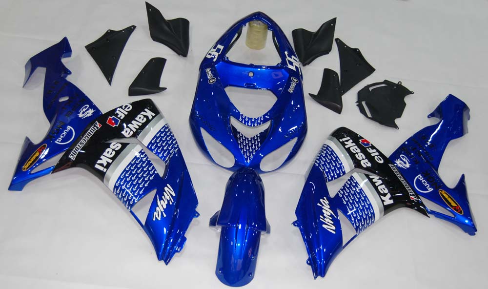 Carene 2006-2007 Kawasaki ZX 10R Blu Nero No.56 Nakano Racing Generico