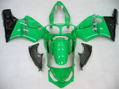 Carene 2000-2001 Kawasaki ZX12R Verde &amp; Nero ZX12R Racing Generico