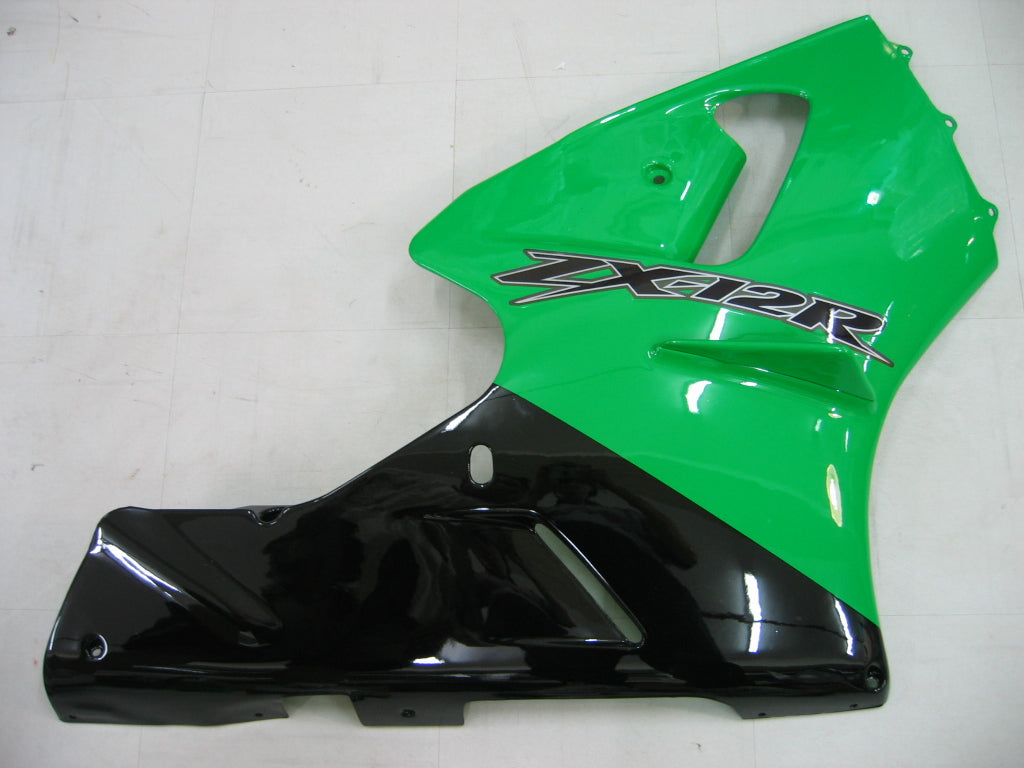 Carene 2000-2001 Kawasaki ZX12R Verde &amp; Nero ZX12R Racing Generico