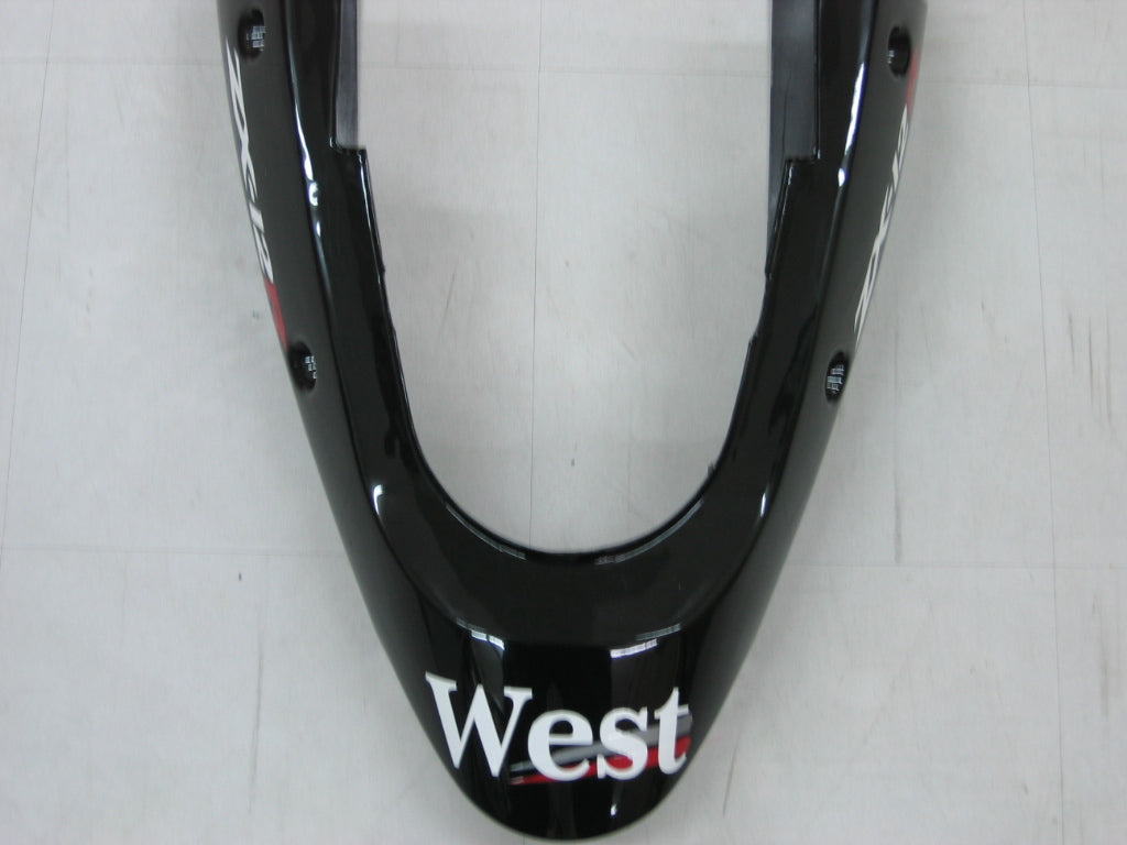 Carene 2000-2001 Kawasaki ZX12R Nero Bianco West Racing Generico