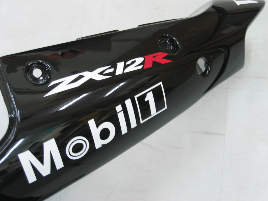 Carene 2000-2001 Kawasaki ZX12R Nero Bianco West Racing Generico