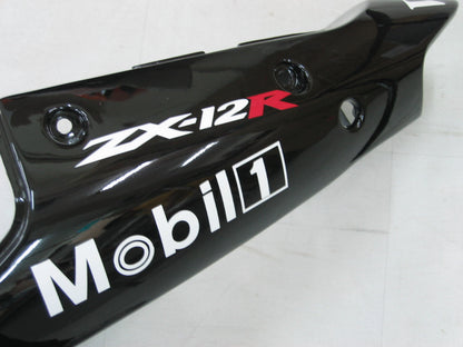 Carene 2000-2001 Kawasaki ZX12R Nero Bianco West Racing Generico