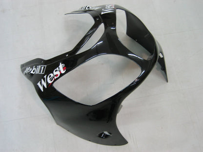 Carene 2000-2001 Kawasaki ZX12R Nero Bianco West Racing Generico