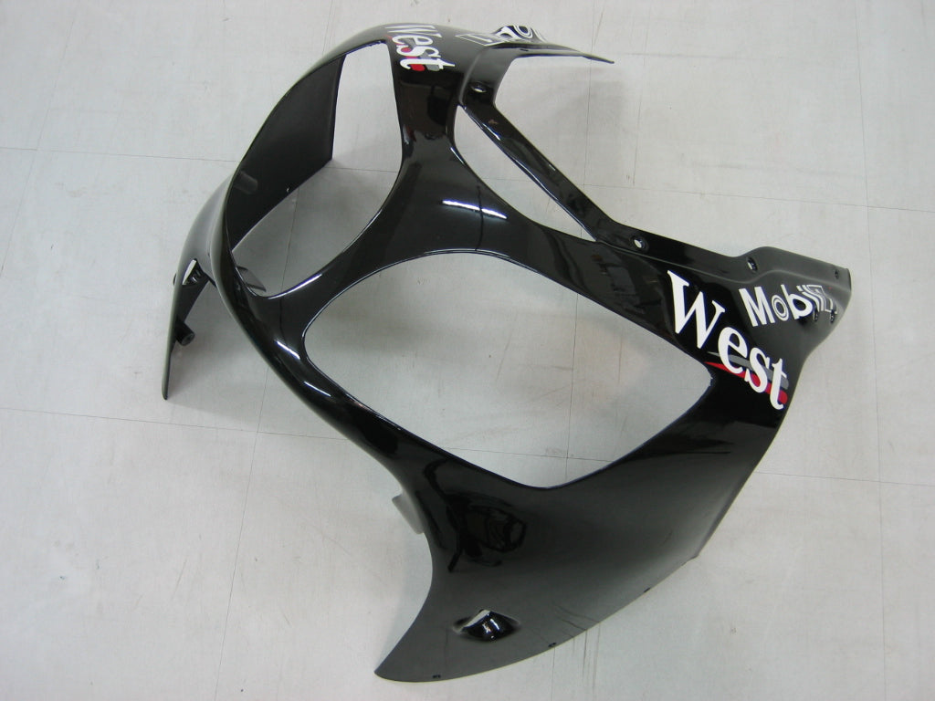 Carene 2000-2001 Kawasaki ZX12R Nero Bianco West Racing Generico
