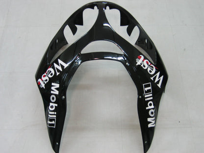 Carene 2000-2001 Kawasaki ZX12R Nero Bianco West Racing Generico