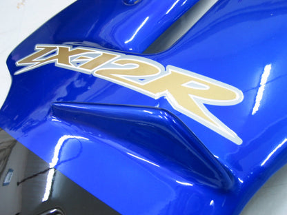 Amotopart 2002-2005 Kawasaki ZX12R Cladding Blue Kit