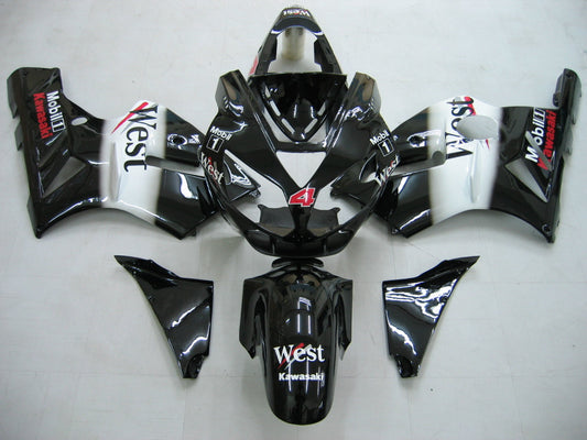 Carene Kawasaki ZX12R Ninja Nero Bianco West (2002-2005) Generico