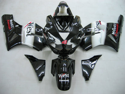 Carene Kawasaki ZX12R Ninja Nero Bianco West Racing (2002-2005) Generico