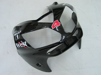 Carene Kawasaki ZX12R Ninja Nero Bianco West Racing (2002-2005) Generico